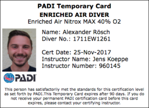 Enriched Air Nitrox Alexander