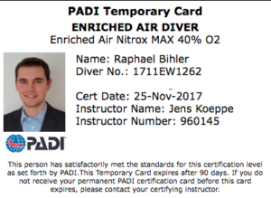 Enriched Air Nitrox Raphael